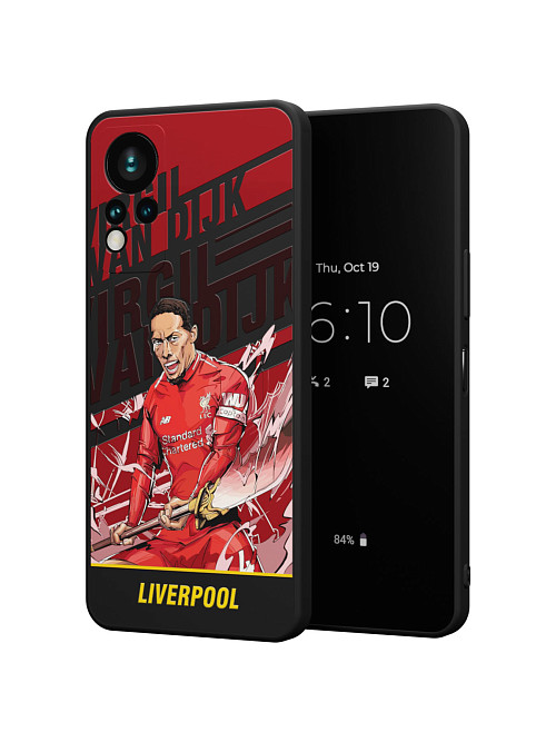 Силиконовый чехол для Infinix Hot 12 G88 "NOVEL: Liverpool"