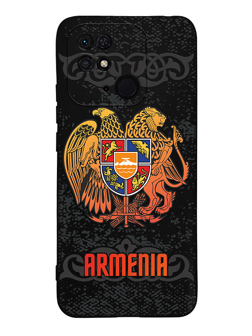 Силиконовый чехол для Xiaomi Redmi 10C/POCO C40 Герб Армении