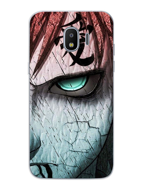 Силиконовый чехол для Samsung Galaxy J2 Pro (2018) Naruto Shippuden - Gaara grimm face