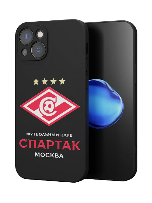 Силиконовый чехол для Apple iPhone 15 Plus "ФК Спартак Москва"