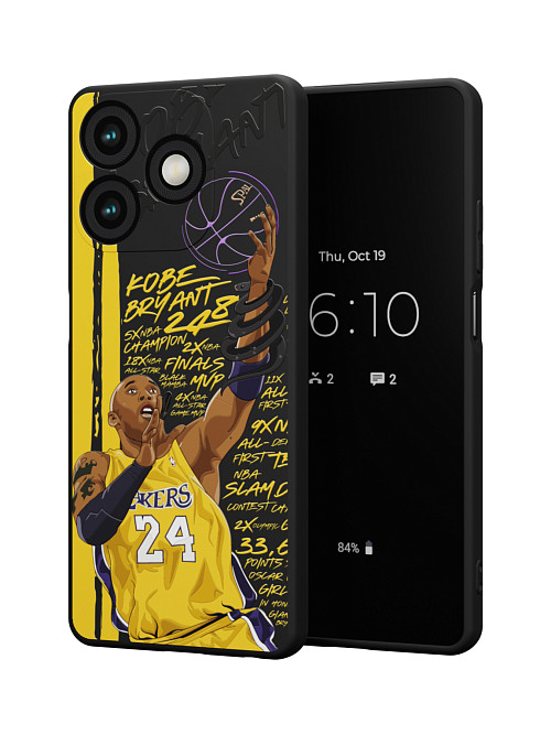 Силиконовый чехол для Tecno Spark 10 "NOVEL: Kobe Bryant"