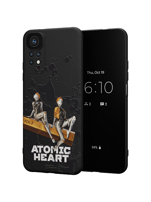 Силиконовый чехол для Xiaomi Redmi Note 11 "Atomic Heart: Боевые близняшки"