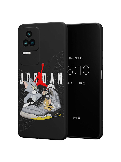 Силиконовый чехол для Poco F4 (5G) "NOVEL: Том и Джери х Nike"