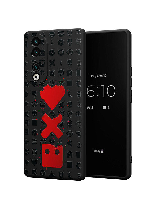 Силиконовый чехол для Honor 90 "Love Death Robots"