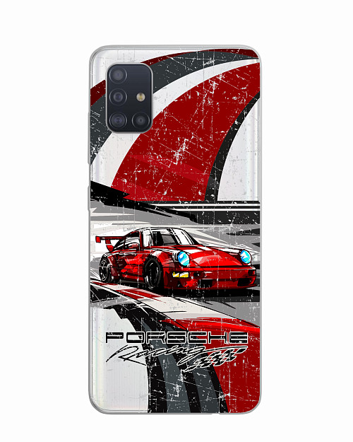 Силиконовый чехол для Samsung Galaxy A51 (4G) "Porsche 911"