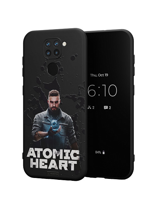 Силиконовый чехол для Xiaomi Redmi Note 9 "Atomic Heart: Товарищ Нечаев"