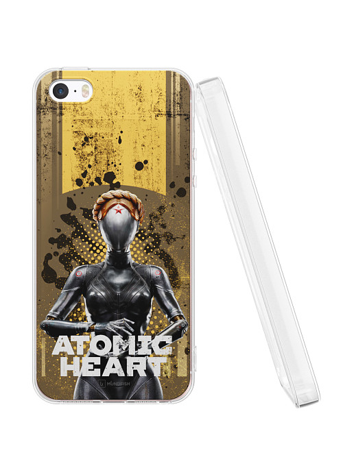 Силиконовый чехол для Apple iPhone 5 "Atomic Heart: Левая близняшка"