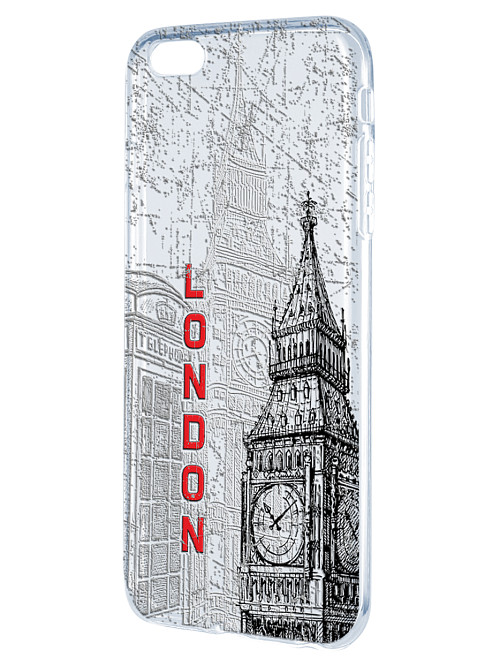 Силиконовый чехол для Apple iPhone 6S Plus Лондон