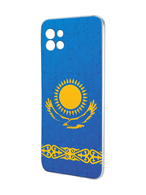 Силиконовый чехол для Samsung Galaxy A03 Флаг Казахстана