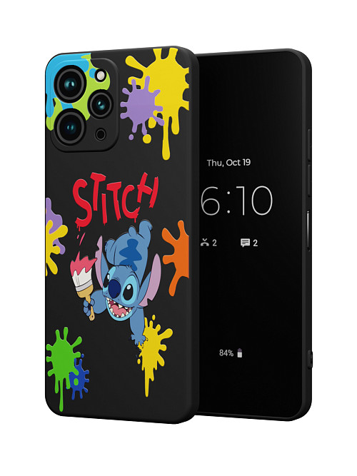 Силиконовый чехол для Xiaomi Redmi 12 "NOVEL: Stitch paints"