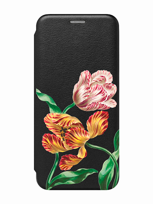 Чехол книжка для Samsung A54 (5G) "Тюльпаны"