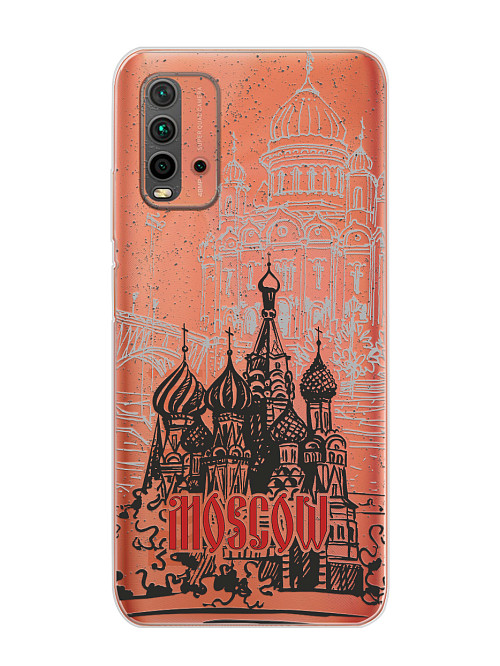 Силиконовый чехол для Xiaomi Redmi 9T "Москва"