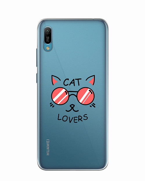 Силиконовый чехол для Honor 8A Cat lovers