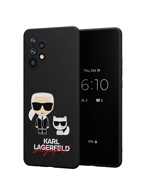 Силиконовый чехол для Samsung Galaxy A32 (4G) "NOVEL: Lagerfeld"