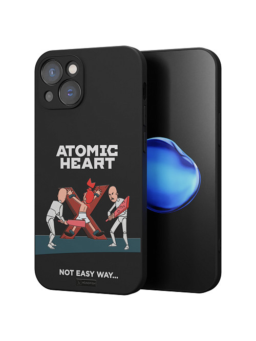 Силиконовый чехол для Apple iPhone 14 Plus "Atomic Heart: Not Easy Way"