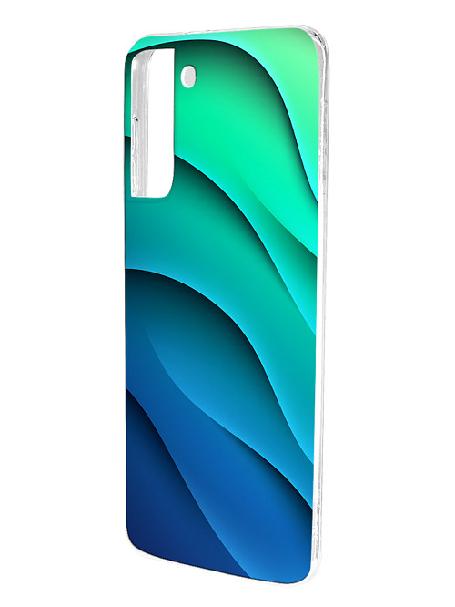 Силиконовый чехол для Samsung Galaxy S21 (5G) "Лазурные волны"