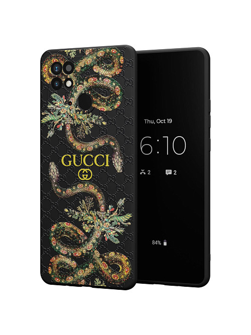 Силиконовый чехол для Xiaomi Redmi 10C "NOVEL: Gucci"