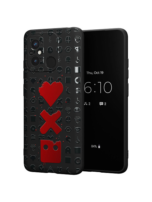 Силиконовый чехол для Xiaomi Redmi 12C "Love Death Robots"