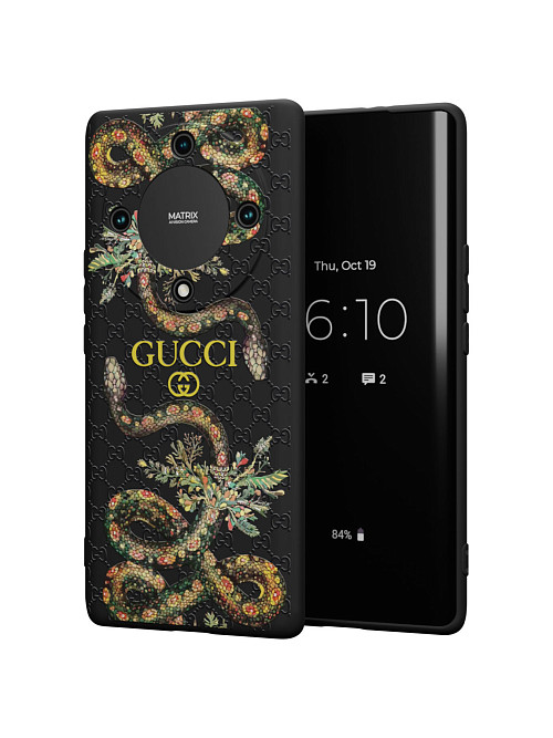 Силиконовый чехол для Honor Magic 5 Lite (5G) "NOVEL: Gucci"