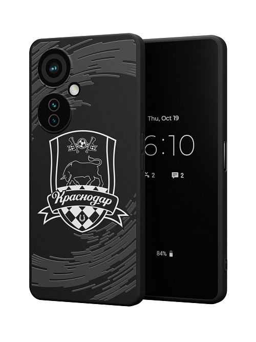 Силиконовый чехол для OnePlus Nord CE 3 Lite (5G) "Краснодар: Эмблема клуба ч/б"