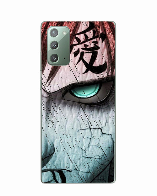 Силиконовый чехол для Samsung Galaxy Note 20 Naruto Shippuden - Gaara grimm face