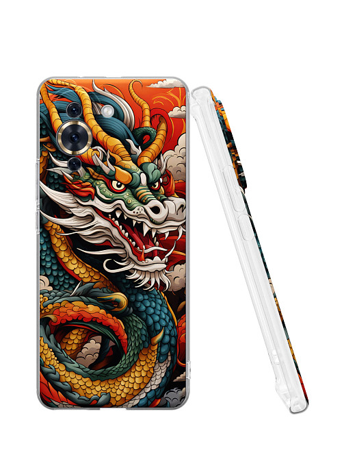 Силиконовый чехол для Huawei Nova 10 Pro "Японский дракон"