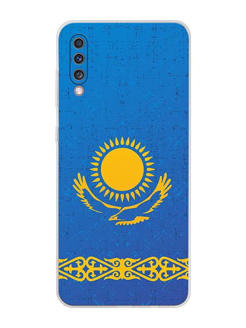 Силиконовый чехол для Samsung Galaxy A70 Флаг Казахстана
