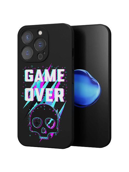 Силиконовый чехол для Apple iPhone 13 Pro "Game over"