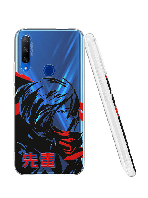 Силиконовый чехол для Huawei Y9 Prime (2019) "Атака титанов - Mikasa Ackerman"