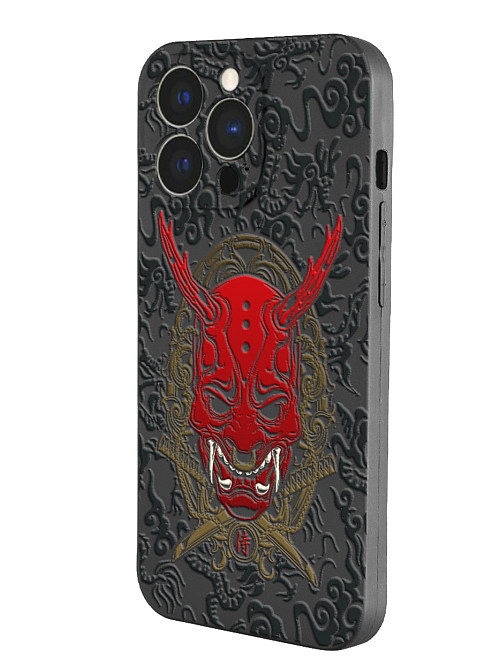 Силиконовый чехол для Apple iPhone 13 Pro Red Oni mask