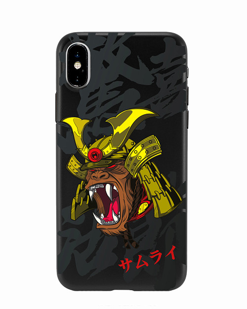 Силиконовый чехол для Apple iPhone X "Samurai Kong"