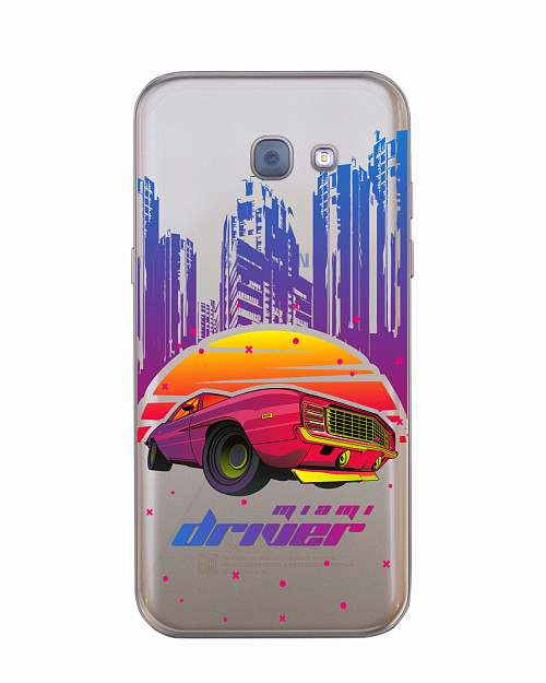 Силиконовый чехол для Samsung Galaxy A5 (2017) Retrowave Miami