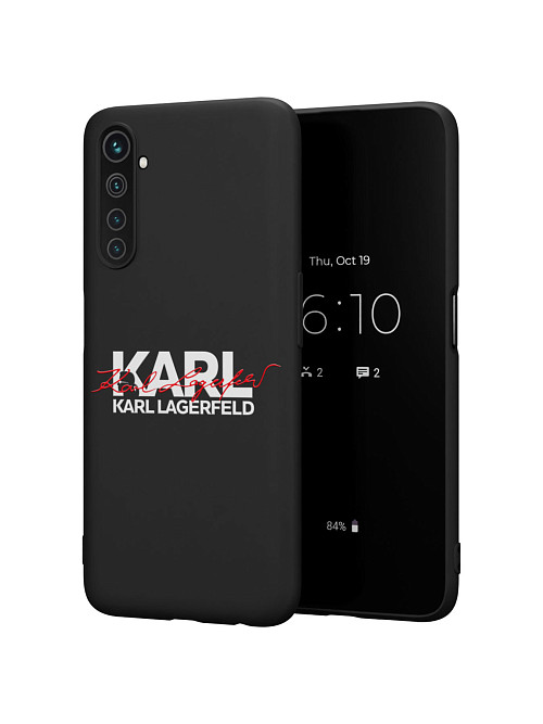 Силиконовый чехол для realme 6 Pro "NOVEL: Lagerfeld V.2"