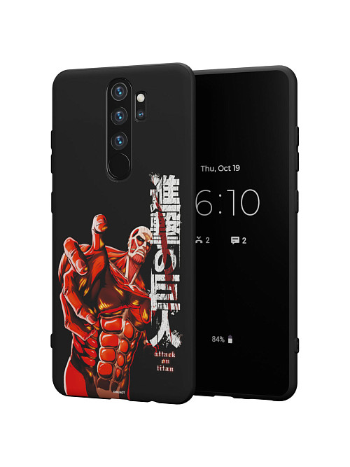 Силиконовый чехол для Xiaomi Redmi Note 8 Pro "AOT: Колоссальный титан"