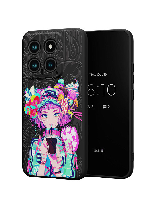 Силиконовый чехол для Xiaomi 14 "Lolipop girl"