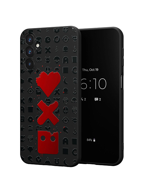 Силиконовый чехол для Samsung Galaxy A25 (5G) "Love Death Robots"