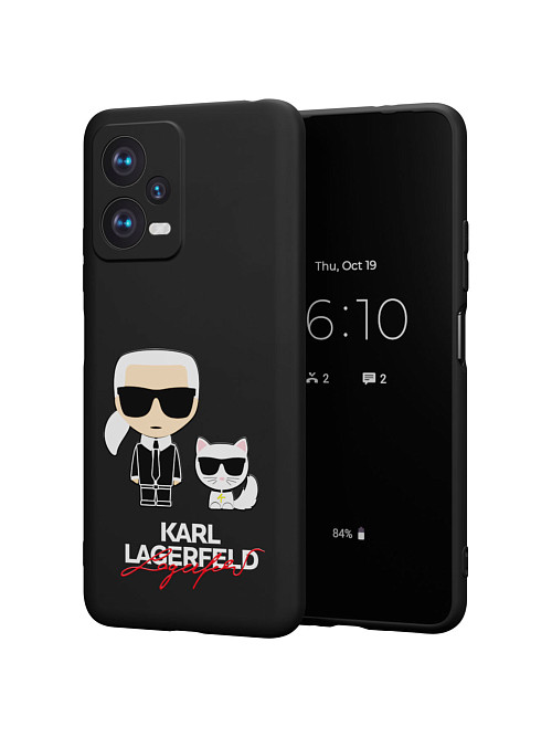 Силиконовый чехол для Poco X5 (5G) "NOVEL: Lagerfeld"