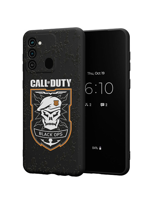 Силиконовый чехол для Tecno Spark 8C "NOVEL: Call of Duty"