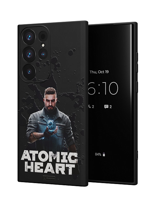 Силиконовый чехол для Samsung Galaxy S23 Ultra "Atomic Heart: Товарищ Нечаев"