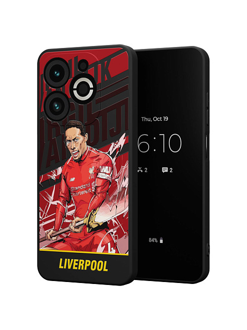 Силиконовый чехол для Infinix SMART 8 PLUS "NOVEL: Liverpool"