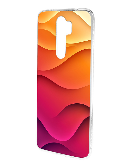 Силиконовый чехол для Xiaomi Redmi Note 8 Pro "Розовые волны"
