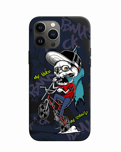 Силиконовый чехол для Apple iPhone 13 Pro Max My bike my rules