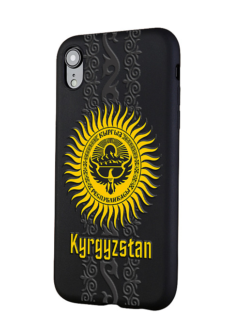 Силиконовый чехол для Apple iPhone Xr "Республика Киргизии"