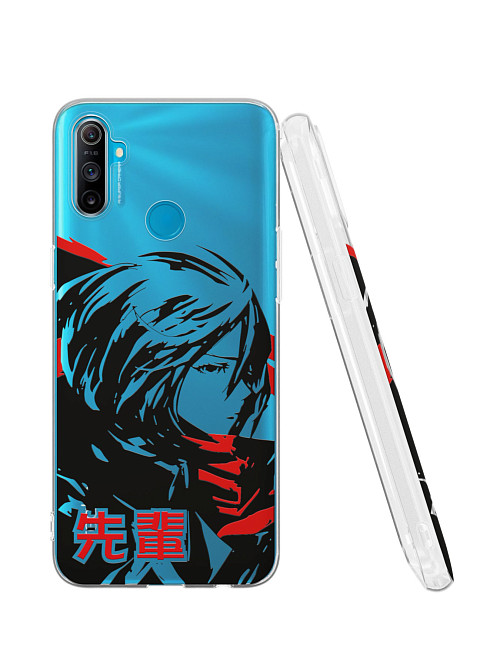 Силиконовый чехол для Realme C3 "Атака титанов - Mikasa Ackerman"