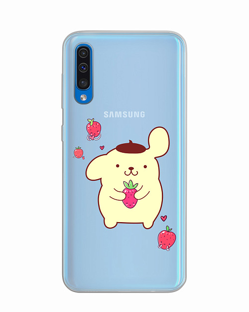 Силиконовый чехол для Samsung Galaxy A30S "Собачка с ягодой"