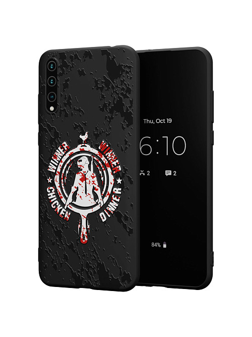 Силиконовый чехол для Huawei Y8p "NOVEL: PUBG winner"