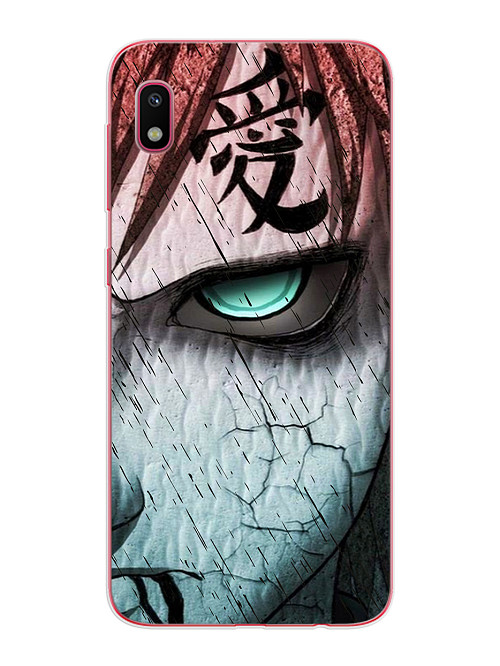 Силиконовый чехол для Samsung Galaxy A10 Naruto Shippuden - Gaara grimm face