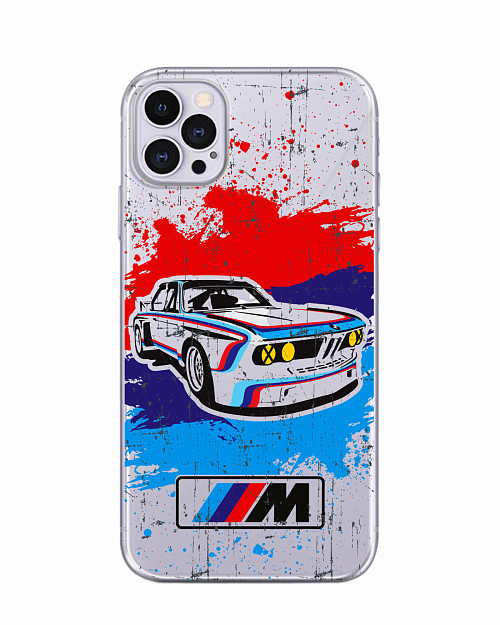 Силиконовый чехол для Apple iPhone 12 "BMW"