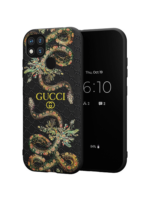 Силиконовый чехол для Xiaomi Redmi 9C "NOVEL: Gucci"