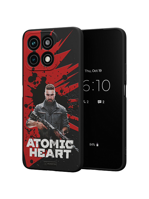 Силиконовый чехол для Honor X8a (4G) "Atomic Heart: Майор Нечаев"